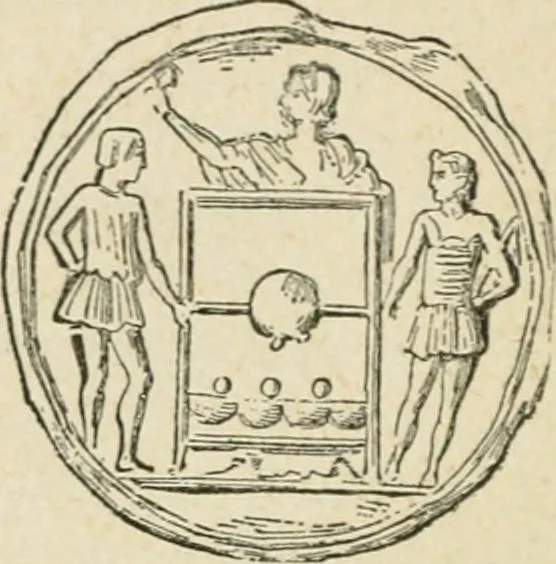 An illustration from Les jeux des Grecs et des Romains, 1891, leaf 197