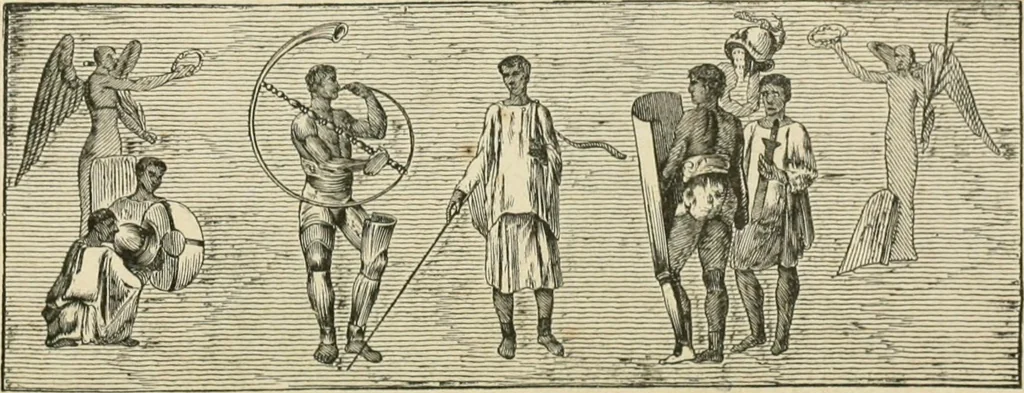 An illustration from Les jeux des Grecs et des Romains, 1891, leaf 225