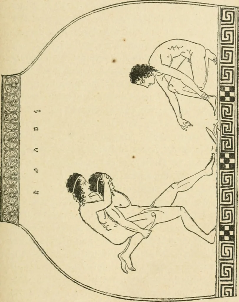 An illustration from Les jeux des Grecs et des Romains, 1891, leaf 36