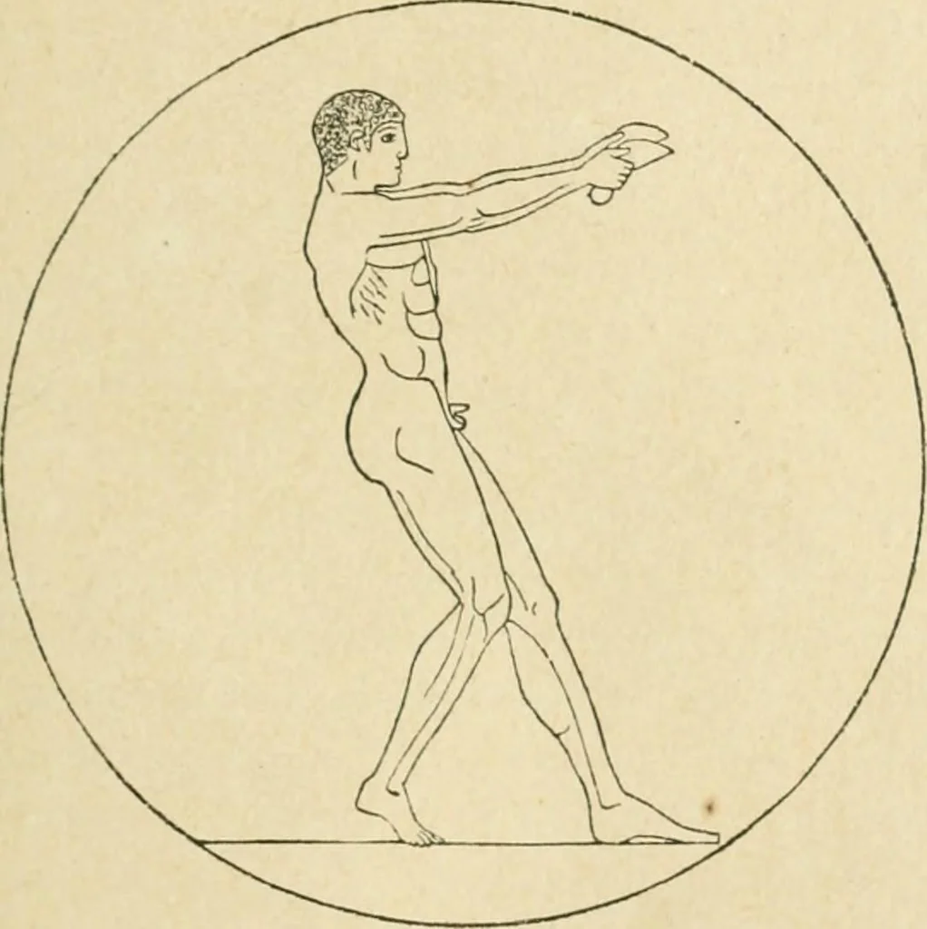 An illustration from Les jeux des Grecs et des Romains, 1891, leaf 50