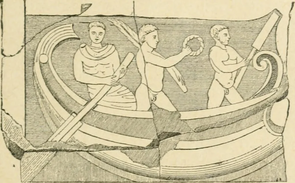 An illustration from Les jeux des Grecs et des Romains, 1891, leaf 82