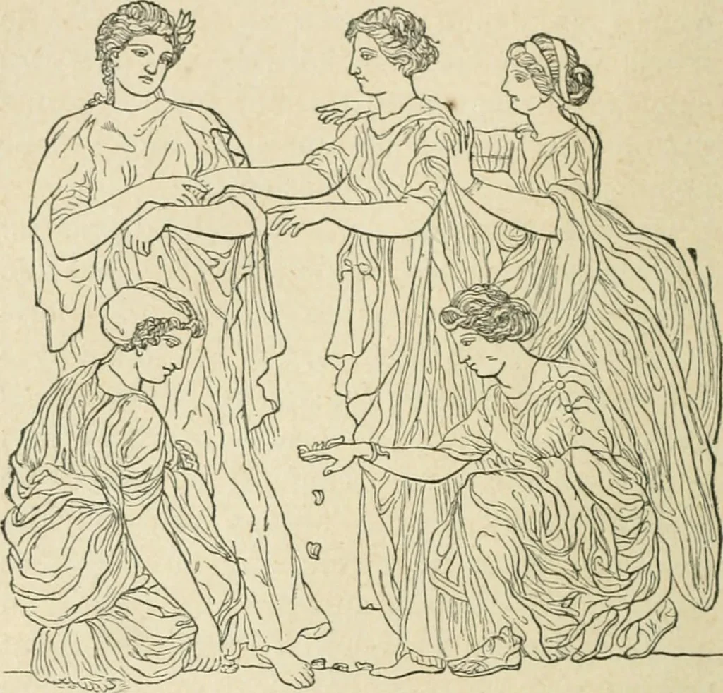 An illustration from Les jeux des Grecs et des Romains, 1891, leaf 93