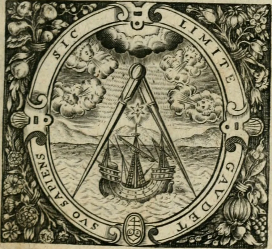 An illustration from Les lettres d'Estienne Pasquier, Conseiller & Advocat General du Roy à Paris : contenans plusieurs belles matieres & discours sur les affaires d'Estat de France, & touchant les guerres civiles, 1619, leaf 6