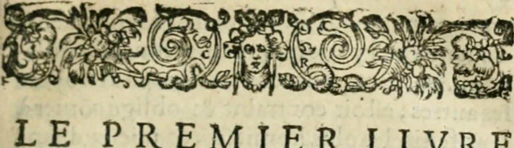 An illustration from Les lettres d'Estienne Pasquier, Conseiller & Advocat General du Roy à Paris : contenans plusieurs belles matieres & discours sur les affaires d'Estat de France, & touchant les guerres civiles, 1619, leaf 20