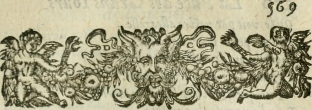 An illustration from Les lettres d'Estienne Pasquier, Conseiller & Advocat General du Roy à Paris : contenans plusieurs belles matieres & discours sur les affaires d'Estat de France, & touchant les guerres civiles, 1619, leaf 588