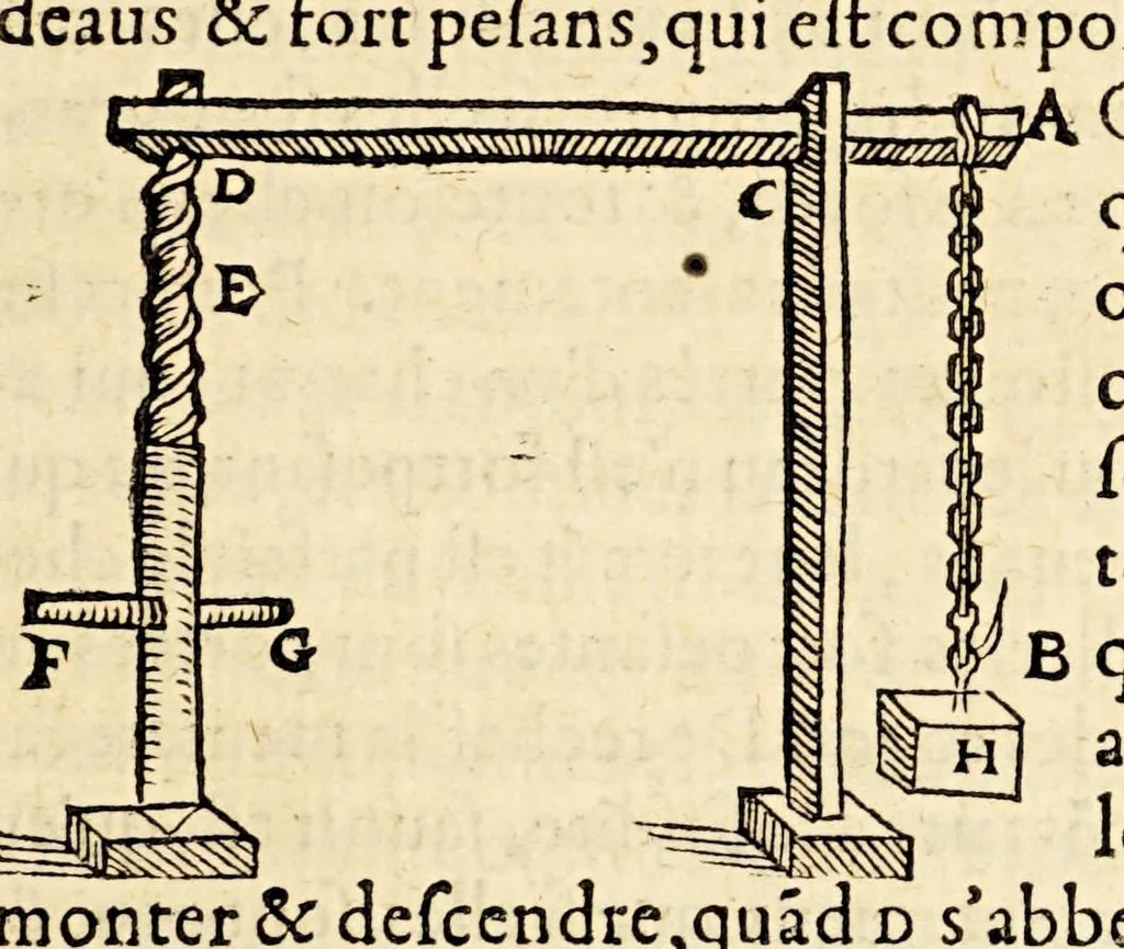 An illustration from Les Livres de Hierome Cardanus medecin milannois, intitules de la subtilité, & subtiles inuentions, : ensemble les causes occultes, & raisons d'icelles,, 1556, leaf 661