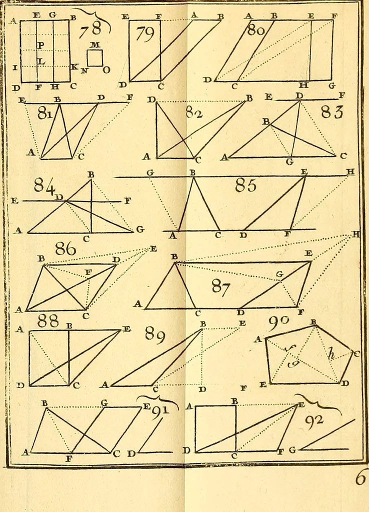 An illustration from Les élémens d'Euclide, 1778, leaf 618