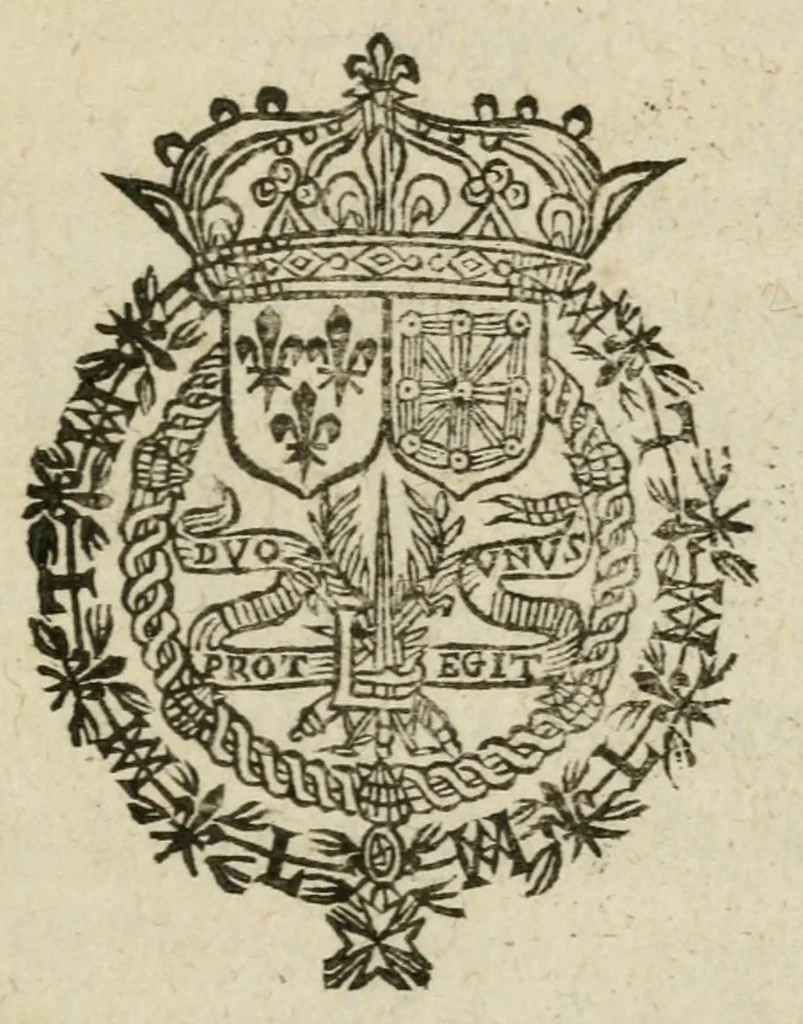 An illustration from Les magnificences faites en la ville de Bourdeaux à l'entree du roy le mecredy 7. de ce moys, 1615, leaf 9