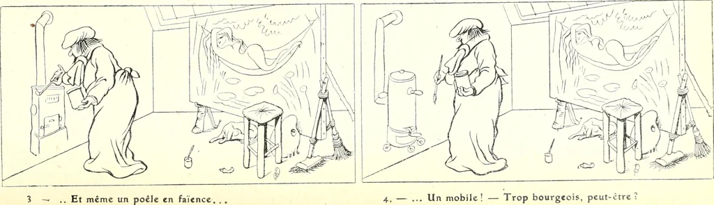 An illustration from Les maitres humoristes : les meilleurs dessins : les meilleurs légendes, 1905, leaf 106