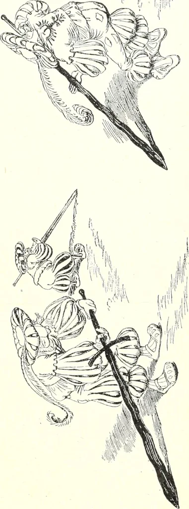 An illustration from Les maitres humoristes : les meilleurs dessins : les meilleurs légendes, 1905, leaf 112