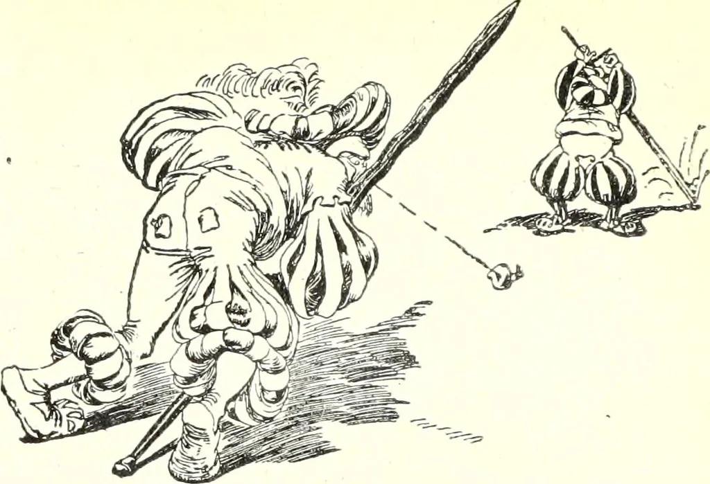 An illustration from Les maitres humoristes : les meilleurs dessins : les meilleurs légendes, 1905, leaf 114