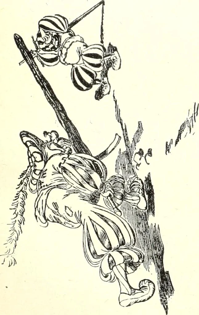 An illustration from Les maitres humoristes : les meilleurs dessins : les meilleurs légendes, 1905, leaf 114