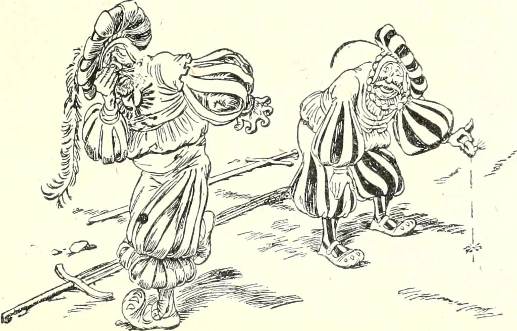 An illustration from Les maitres humoristes : les meilleurs dessins : les meilleurs légendes, 1905, leaf 114