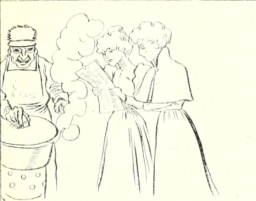 An illustration from Les maitres humoristes : les meilleurs dessins : les meilleurs légendes, 1905, leaf 116
