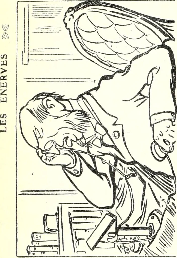 An illustration from Les maitres humoristes : les meilleurs dessins : les meilleurs légendes, 1905, leaf 120