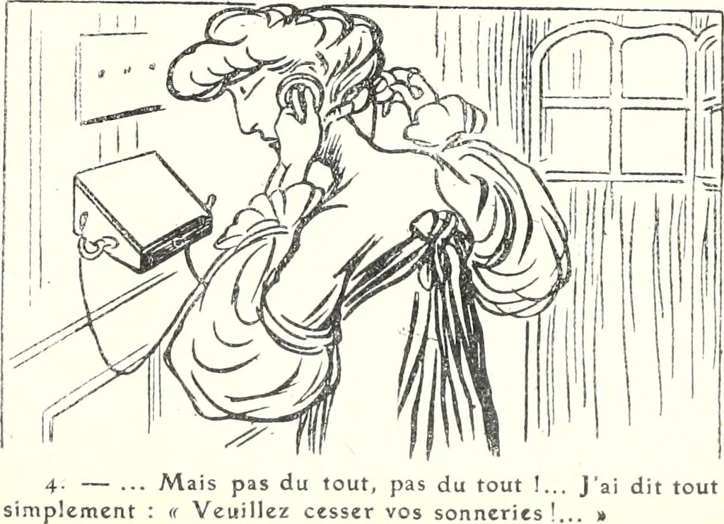 An illustration from Les maitres humoristes : les meilleurs dessins : les meilleurs légendes, 1905, leaf 120