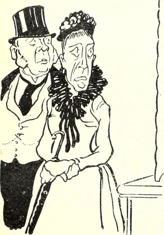 An illustration from Les maitres humoristes : les meilleurs dessins : les meilleurs légendes, 1905, leaf 124