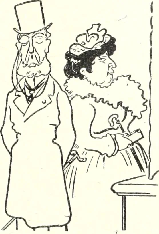 An illustration from Les maitres humoristes : les meilleurs dessins : les meilleurs légendes, 1905, leaf 126