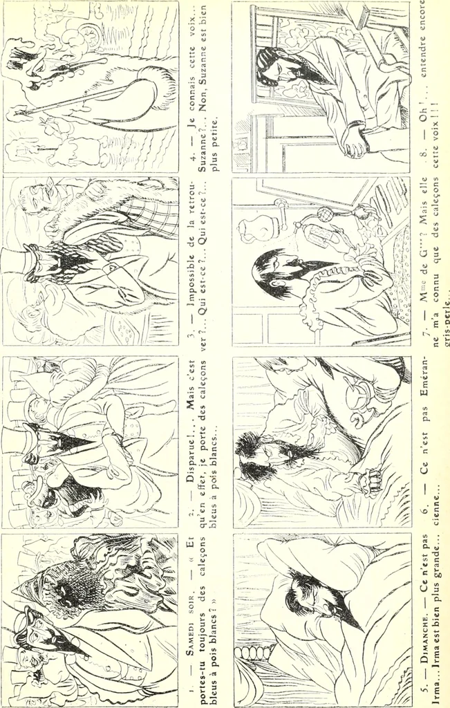 An illustration from Les maitres humoristes : les meilleurs dessins : les meilleurs légendes, 1905, leaf 128