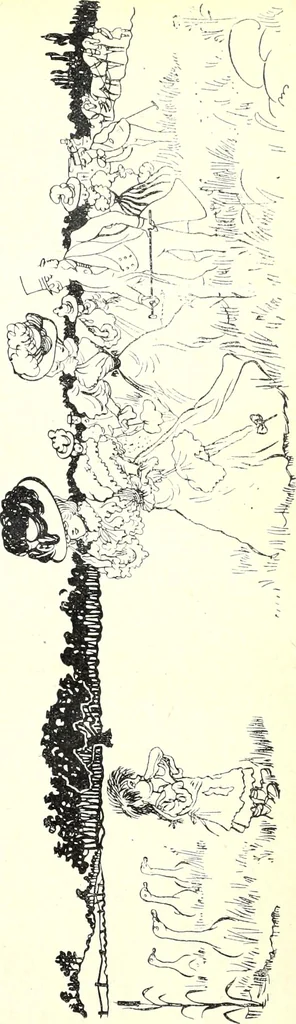 An illustration from Les maitres humoristes : les meilleurs dessins : les meilleurs légendes, 1905, leaf 14