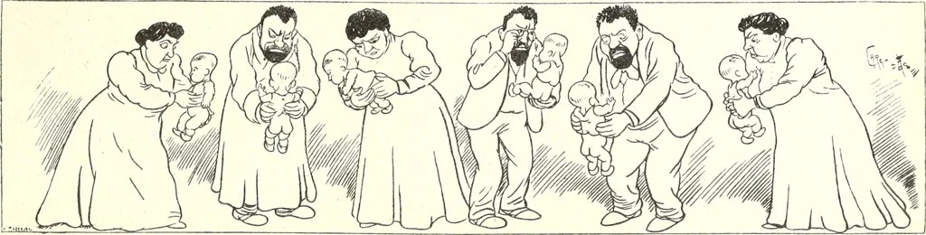An illustration from Les maitres humoristes : les meilleurs dessins : les meilleurs légendes, 1905, leaf 140