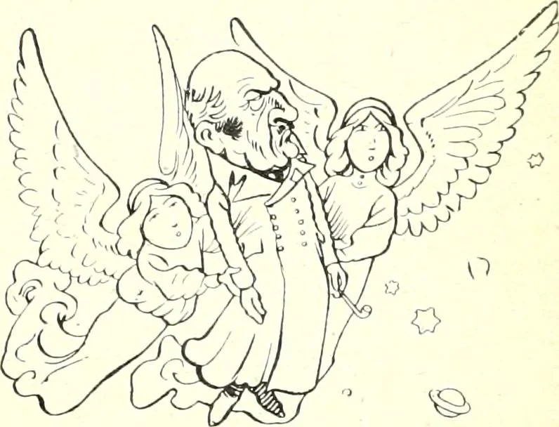 An illustration from Les maitres humoristes : les meilleurs dessins : les meilleurs légendes, 1905, leaf 142