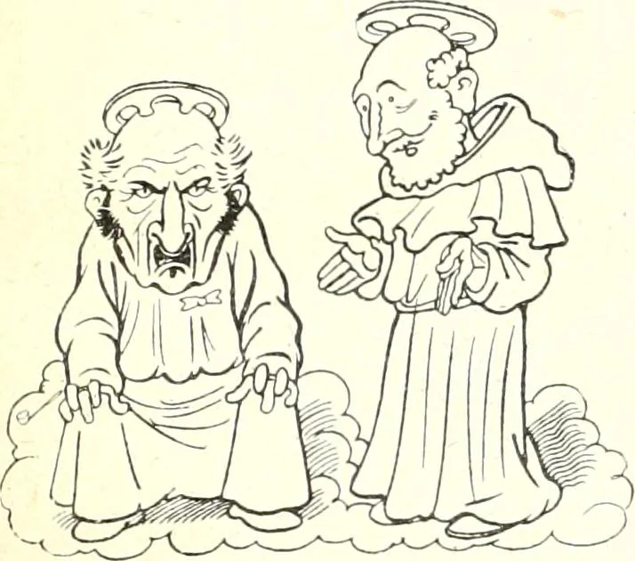 An illustration from Les maitres humoristes : les meilleurs dessins : les meilleurs légendes, 1905, leaf 144