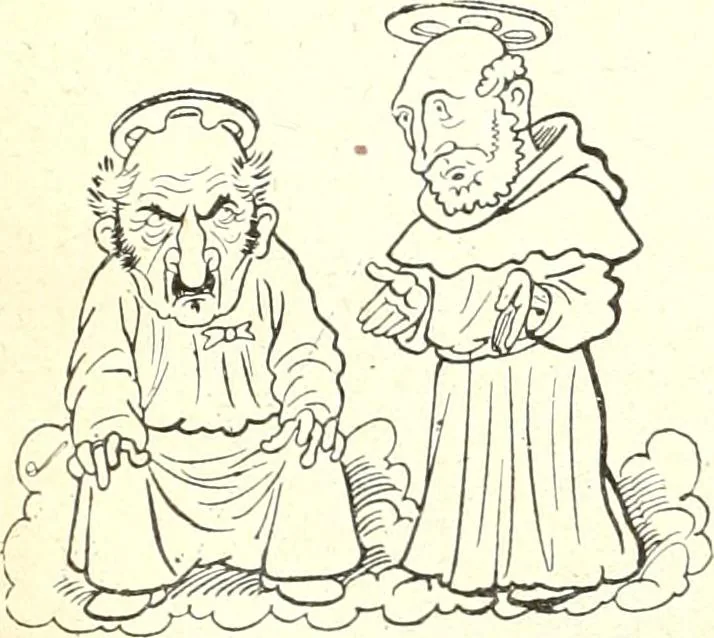An illustration from Les maitres humoristes : les meilleurs dessins : les meilleurs légendes, 1905, leaf 144