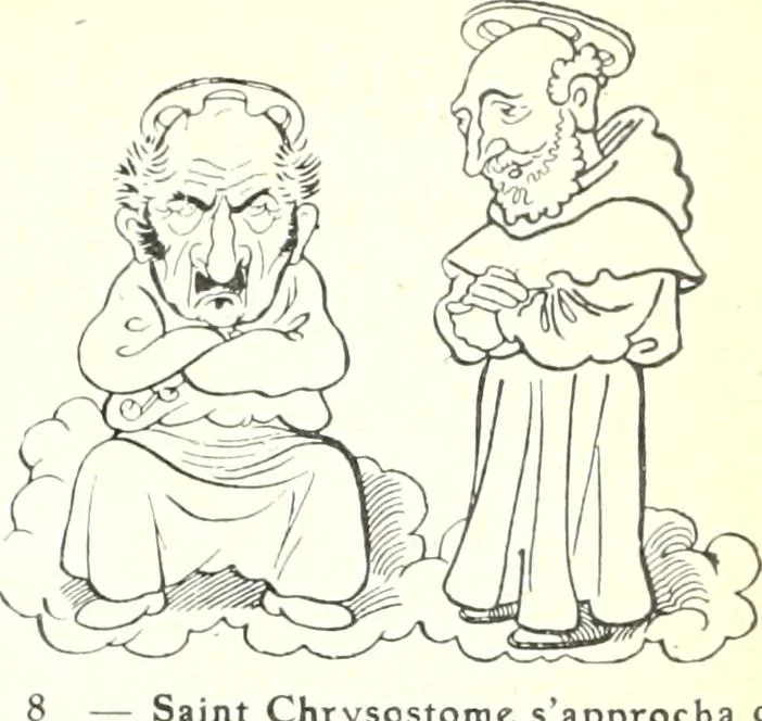An illustration from Les maitres humoristes : les meilleurs dessins : les meilleurs légendes, 1905, leaf 144