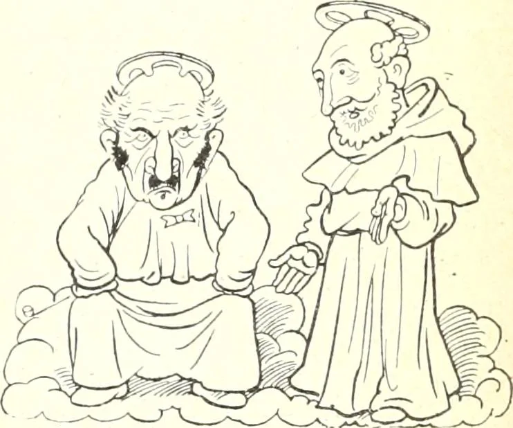 An illustration from Les maitres humoristes : les meilleurs dessins : les meilleurs légendes, 1905, leaf 144
