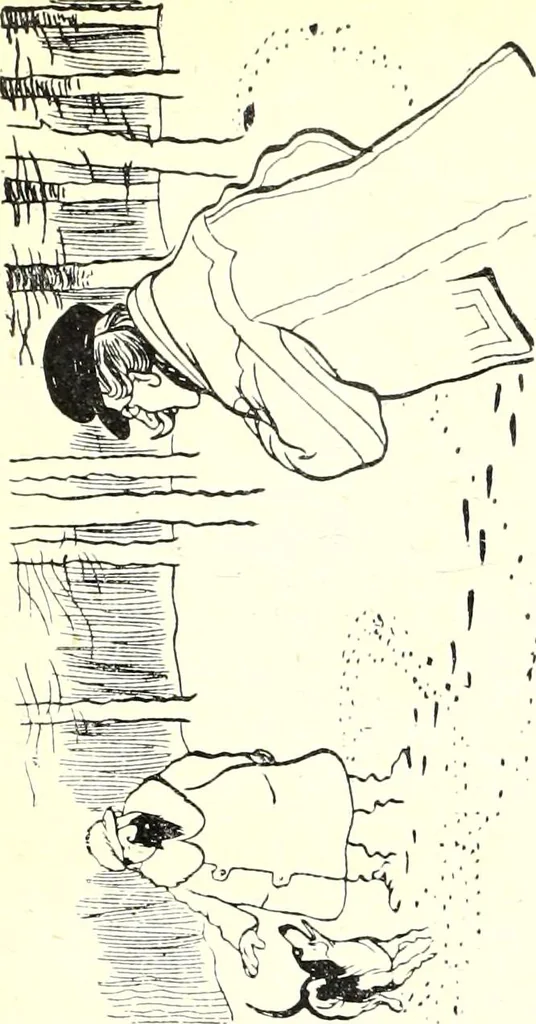 An illustration from Les maitres humoristes : les meilleurs dessins : les meilleurs légendes, 1905, leaf 146