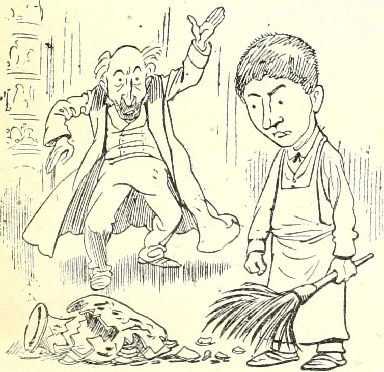 An illustration from Les maitres humoristes : les meilleurs dessins : les meilleurs légendes, 1905, leaf 150
