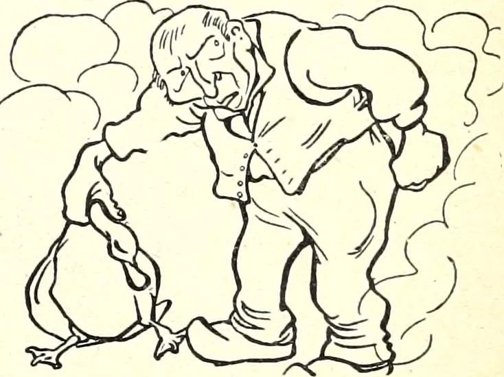 An illustration from Les maitres humoristes : les meilleurs dessins : les meilleurs légendes, 1905, leaf 154