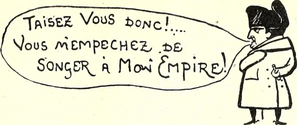 An illustration from Les maitres humoristes : les meilleurs dessins : les meilleurs légendes, 1905, leaf 158