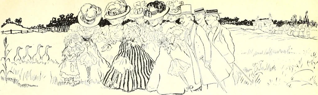 An illustration from Les maitres humoristes : les meilleurs dessins : les meilleurs légendes, 1905, leaf 16
