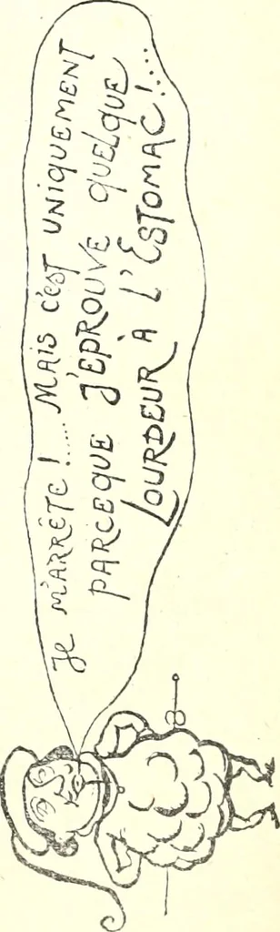 An illustration from Les maitres humoristes : les meilleurs dessins : les meilleurs légendes, 1905, leaf 162