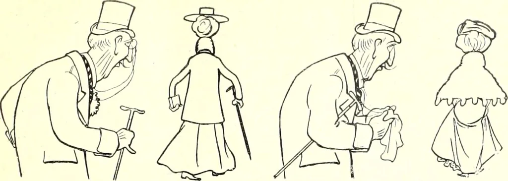 An illustration from Les maitres humoristes : les meilleurs dessins : les meilleurs légendes, 1905, leaf 20