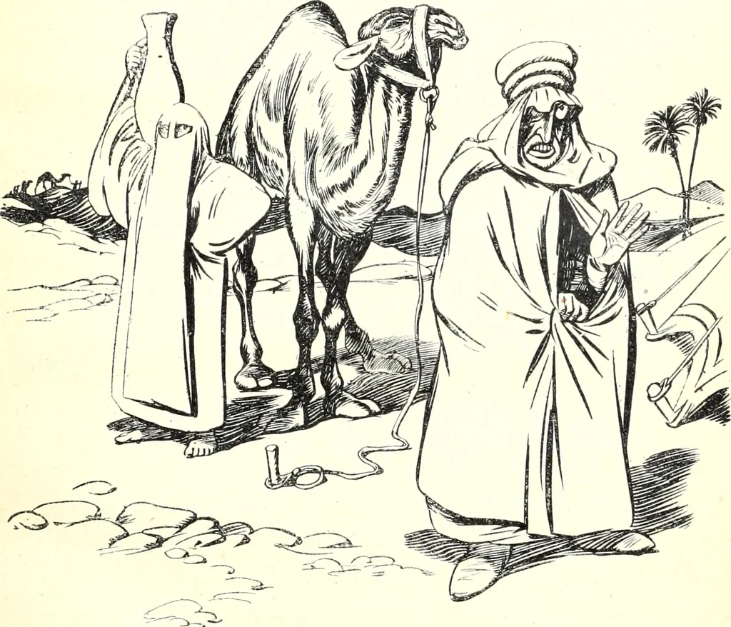An illustration from Les maitres humoristes : les meilleurs dessins : les meilleurs légendes, 1905, leaf 22