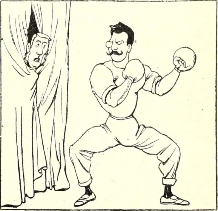 An illustration from Les maitres humoristes : les meilleurs dessins : les meilleurs légendes, 1905, leaf 28