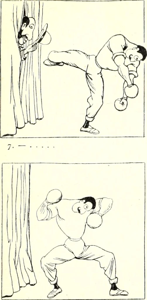 An illustration from Les maitres humoristes : les meilleurs dessins : les meilleurs légendes, 1905, leaf 30