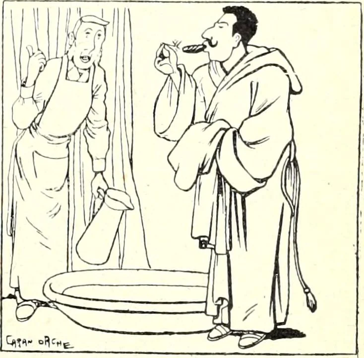 An illustration from Les maitres humoristes : les meilleurs dessins : les meilleurs légendes, 1905, leaf 30
