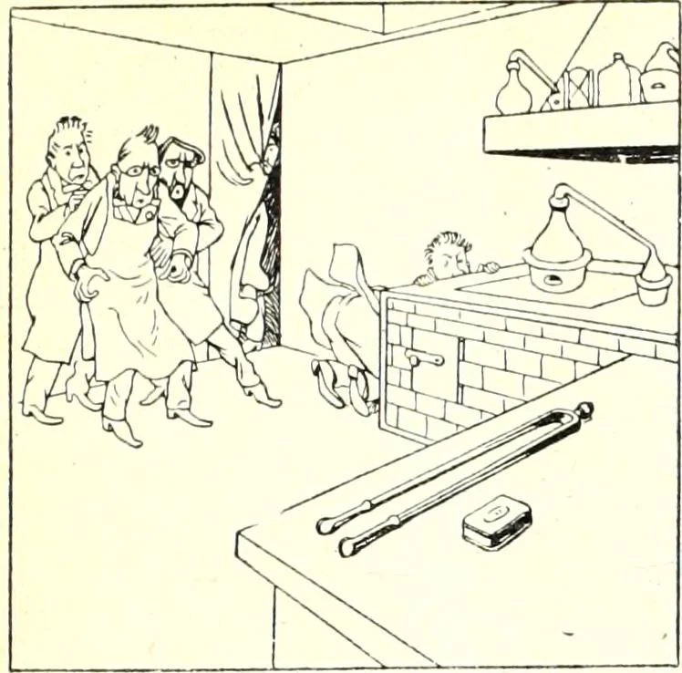 An illustration from Les maitres humoristes : les meilleurs dessins : les meilleurs légendes, 1905, leaf 36