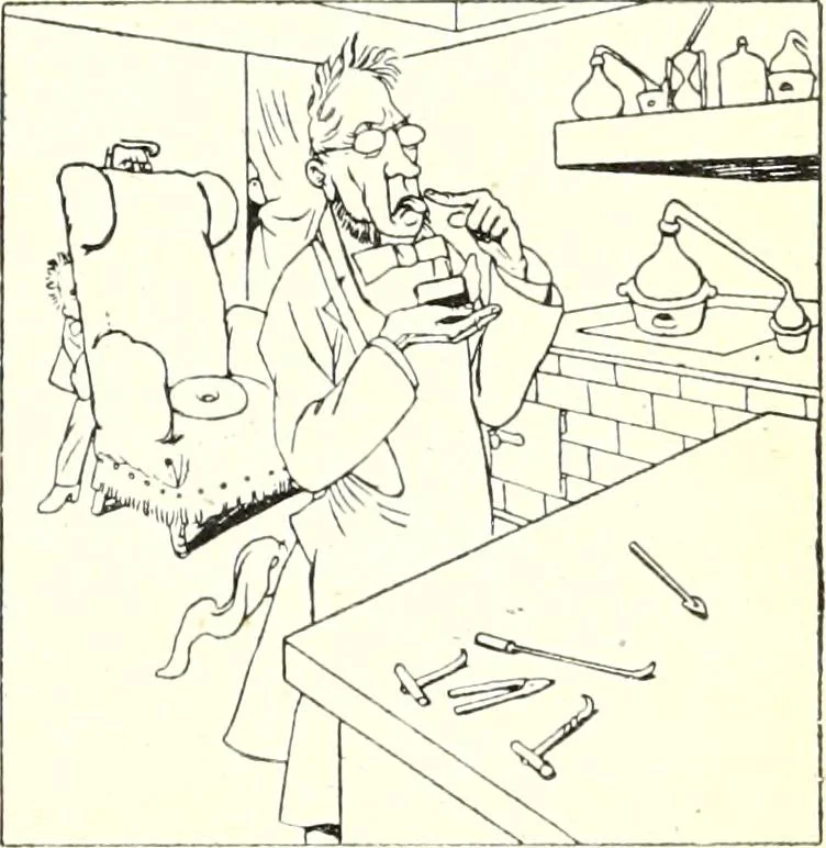 An illustration from Les maitres humoristes : les meilleurs dessins : les meilleurs légendes, 1905, leaf 36