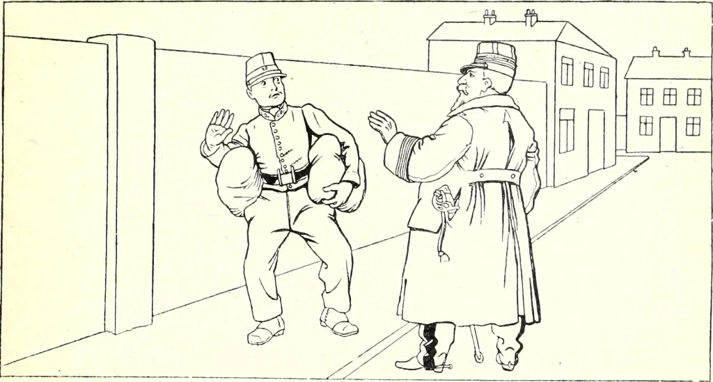 An illustration from Les maitres humoristes : les meilleurs dessins : les meilleurs légendes, 1905, leaf 38