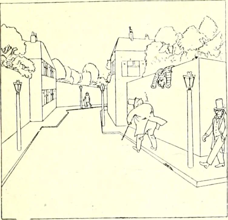 An illustration from Les maitres humoristes : les meilleurs dessins : les meilleurs légendes, 1905, leaf 40