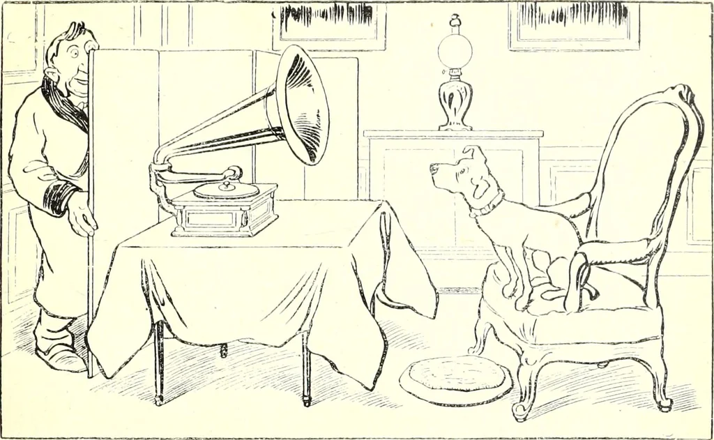 An illustration from Les maitres humoristes : les meilleurs dessins : les meilleurs légendes, 1905, leaf 44