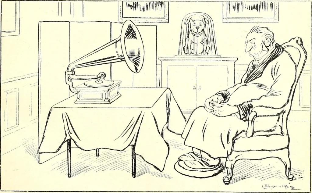 An illustration from Les maitres humoristes : les meilleurs dessins : les meilleurs légendes, 1905, leaf 44