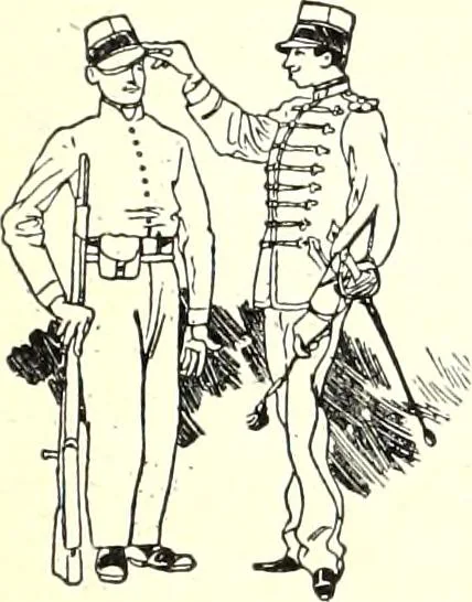 An illustration from Les maitres humoristes : les meilleurs dessins : les meilleurs légendes, 1905, leaf 52