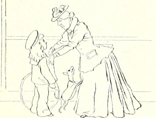 An illustration from Les maitres humoristes : les meilleurs dessins : les meilleurs légendes, 1905, leaf 58