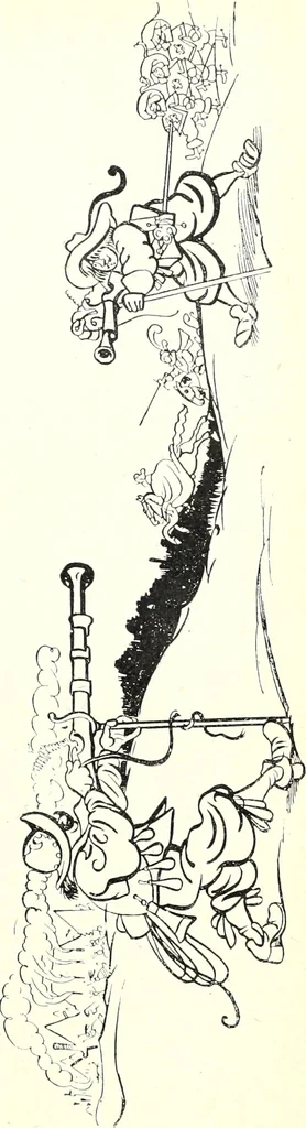 An illustration from Les maitres humoristes : les meilleurs dessins : les meilleurs légendes, 1905, leaf 66